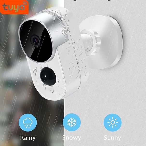 Hjemmemøbler Tuya Tuya Smart utendørs IP65 batteri lavt strømforbruk trådløst Wifi 2 megapiksel overvåkingskamera_voghion.com