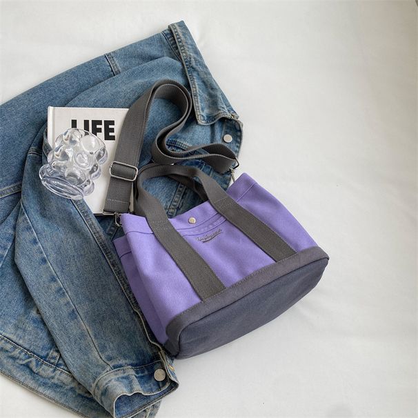 2023 Autumn New Korean INS Niche Single Shoulder Women's Canvas Casual Handbag Crossbody Versatile Student Bag_voghion.com