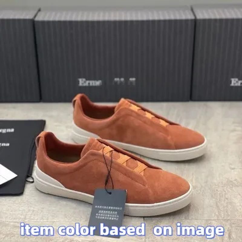 25 Summer New Genuine Leather Sneakers Men's White Versatile Slip-On Casual Shoes_voghion.com