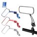 1 Piar Bike Rear View Mirrors Adjustable Clear Wide Range Back Sight Rearview Reflector 360 Degree Rotating Aluminum_voghion.com