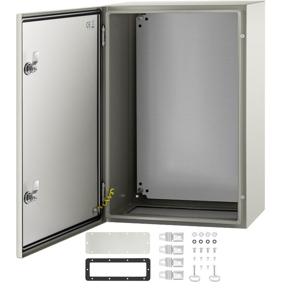 Scatola di giunzione NEMA in acciaio inox 4X per esterni, antipolvere, IP66, da 10'', impermeabile, elettrica, 24 x 16 x_voghion.com