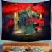 Super large background cloth, fantasy mushroom house, bedside bedroom, tapestry, wall cloth decoration, Nordic ins_voghion.com