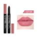 Nude Red Waterproof Matte Lipstick Pencil Lip Liner Langlebiger, wischfester Contour Tint Veet Lipstick P_voghion.com