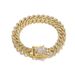 Hip-Hop Trendy Style Diamond-Studded Men's Colorful Diamond Bracelet Fashionable Cool Cuban Chain_voghion.com