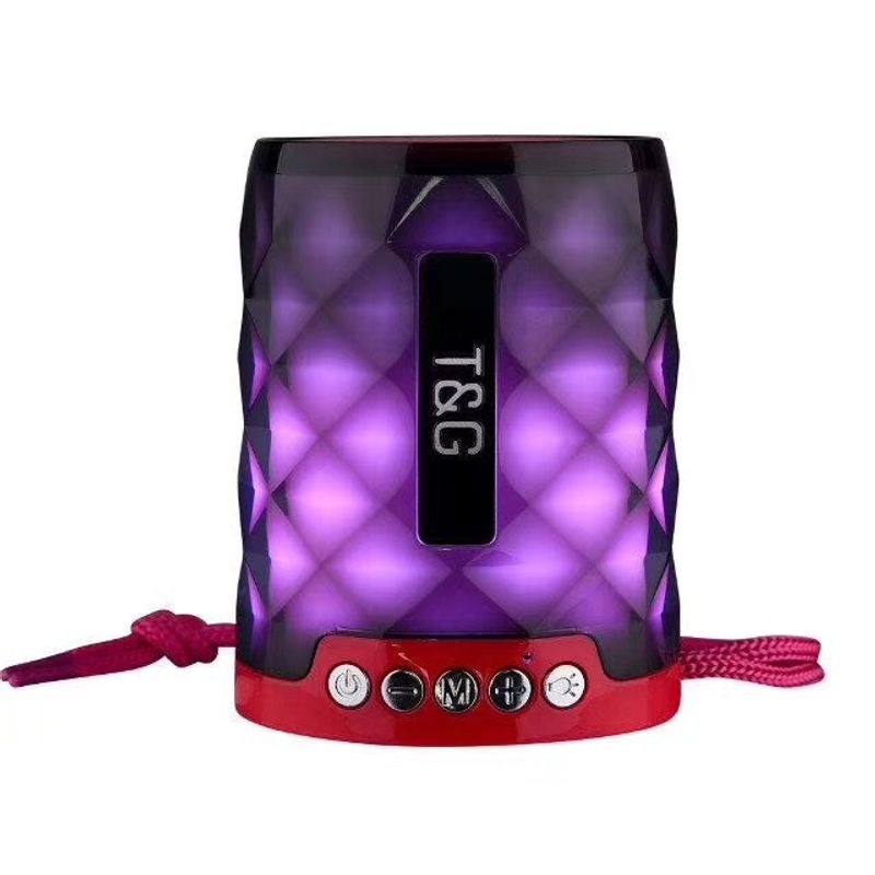 TG155 Portable Outdoor Bluetooth Speaker LED Card Insertion Gift Colorful Light_voghion.com