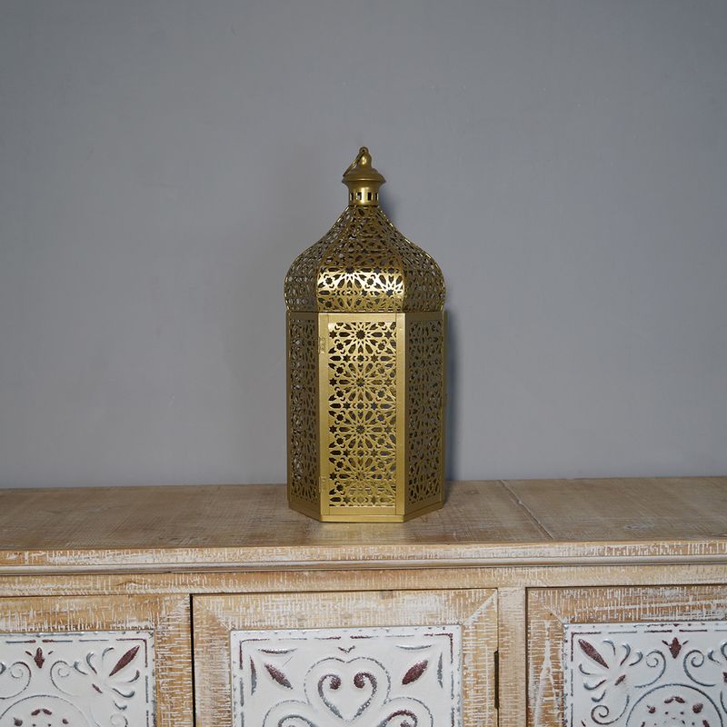 Home Furniture Middle Eastern Festival Hollow Retro Moroccan Iron Art With Open Door Candlestick Wind Lamp Decoration Home Furnishings_voghion.com