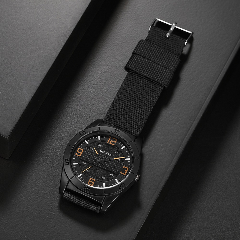 New lightweight silicone nylon strap watch with personalized live streaming sales for men's sports watches_voghion.com