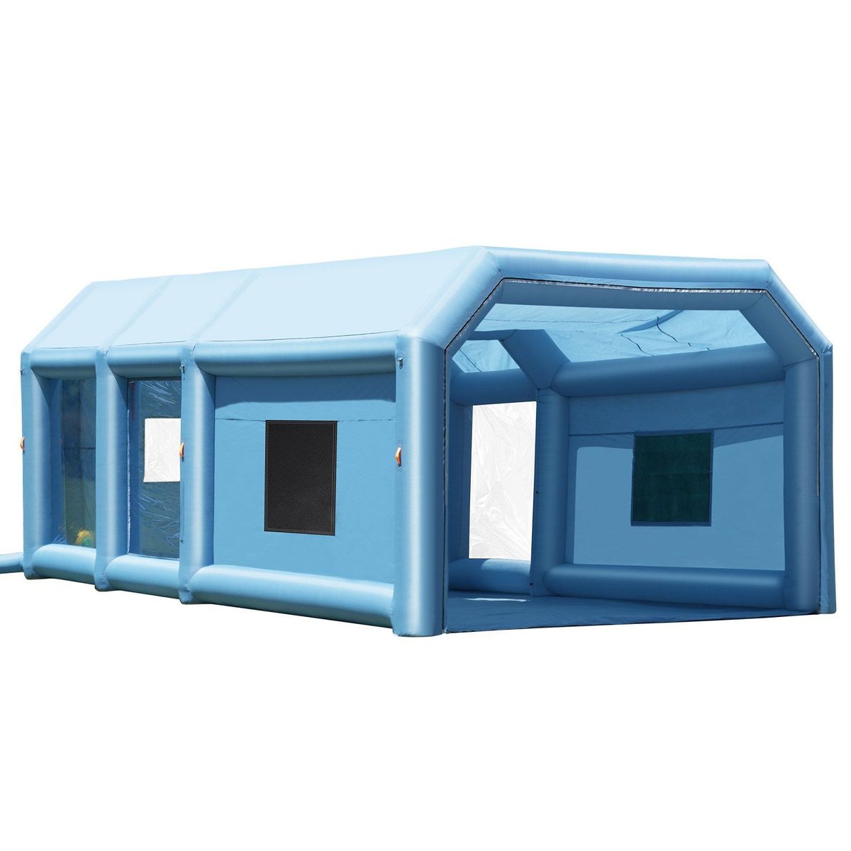 VEVOR Inflatable Paint Booth, 23 X 13.1 X 9 Ft Inflatable Spray Booth, With 750W+480W Powerful Blowers And Air Filter System, Large Motorcycle, Portable Car Paint Booth For Small Truck, Midsize SUV_voghion.com
