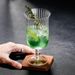 Cocktailglas mit Kristallstreifen – Eleganter Highball-Champagner- und Saftbecher (Barzubehör, 345 ml, perfekt für Longdrinks, eisgekühlte Getränke und als Partydeko)_voghion.com
