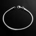 Thick foxtail men's bracelet personality trend hip hop style bracelet simple and domineering 3mm round snake bone men's bracelet_voghion.com