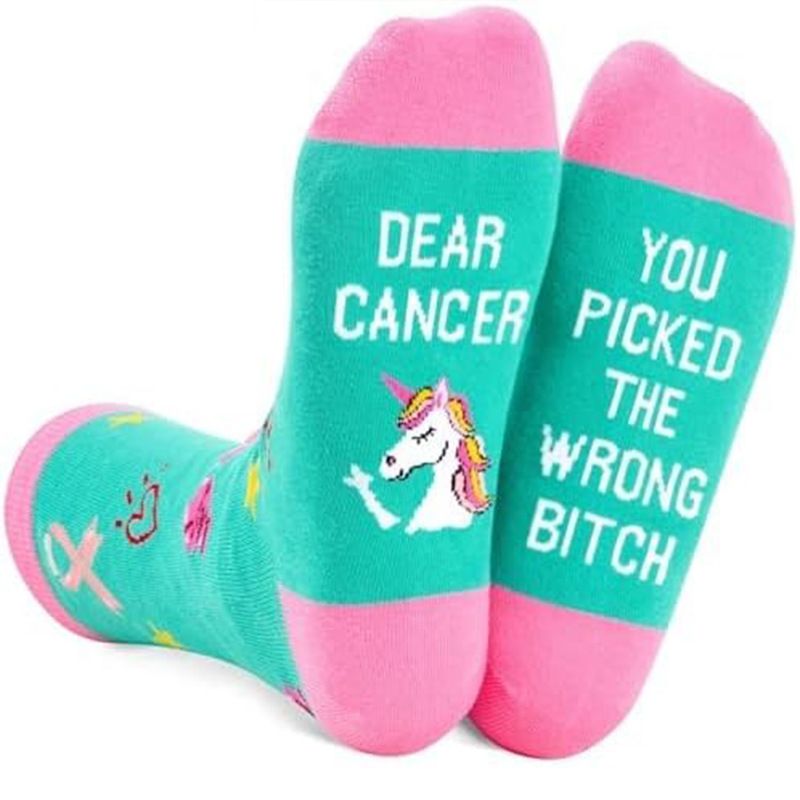 Cotton tall tube knitted casual sports socks sole letter pattern fun gift socks_voghion.com