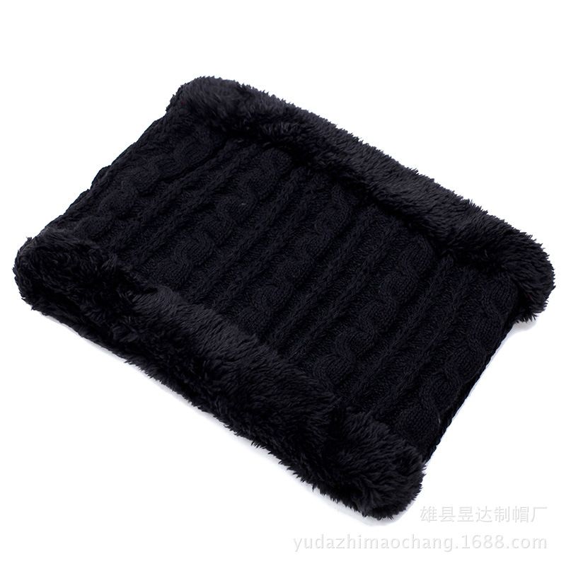 Unisex Accessoarer varm halsskydd ullkeps fleece och tjock stickad mössa pullover hals i två delar_voghion.com