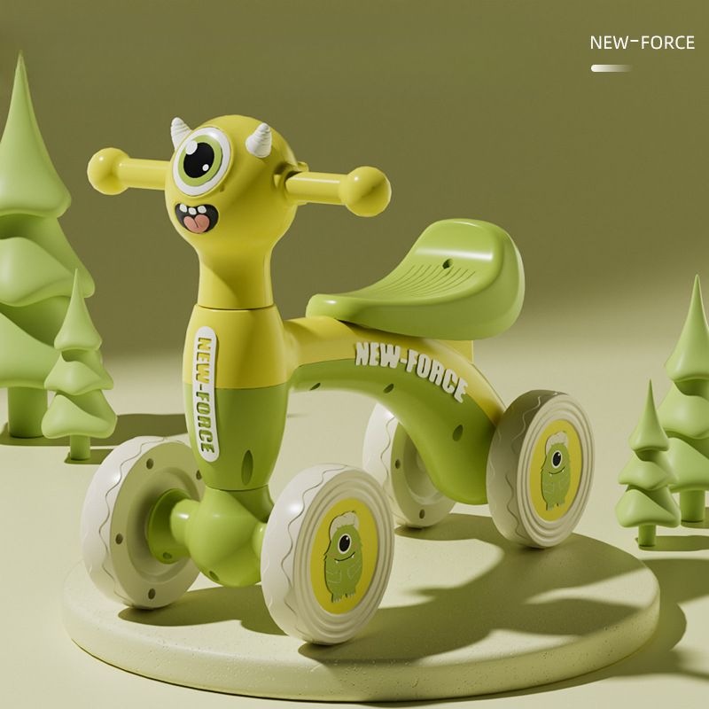 Børns balancebil 1 til 3 år pedalfri babyscooter legetøjsbil indendørs og udendørs drenge og piger småbørn yo-yo bil_voghion.com