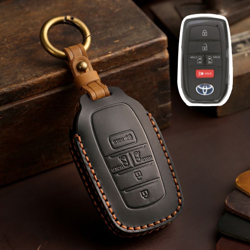 Vhodné pro klíčenky Toyota Senna, ručně vyrobené kožené klíčenky Grevya El Fawel._voghion.com
