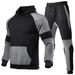 "Herren-Set mit Kapuzenpullover und Jogginghose mit Kontrasteinsatz – 100 % Polyester, leicht, fürs Fitnessstudio und die Straße (S-3XL)"_voghion.com