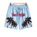 Herrenbekleidung Dreiviertelhose Sport Freizeithose Strandhose mit Kokosnussbaum-Print im tropischen Stil_voghion.com
