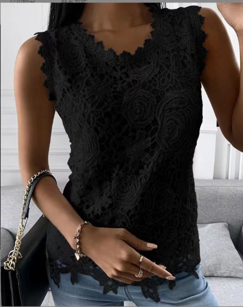 Hauts à manches longues en dentelle pour femmes, nouvelle collection automne et hiver_voghion.com