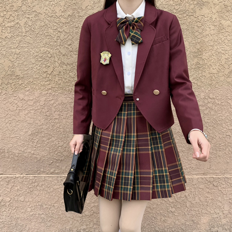 Winter Research University Uniform JK Suit Coat Autumn/Winter Genuine College Style Short Long Sleeve Set_voghion.com