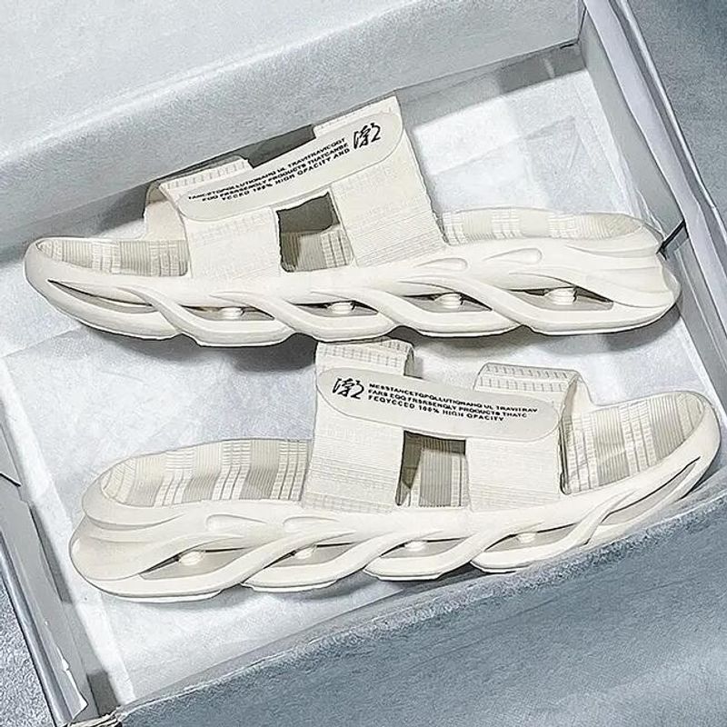 Sandales pour hommes tongs voyage piscine sandales orthopédiques en cuir_voghion.com