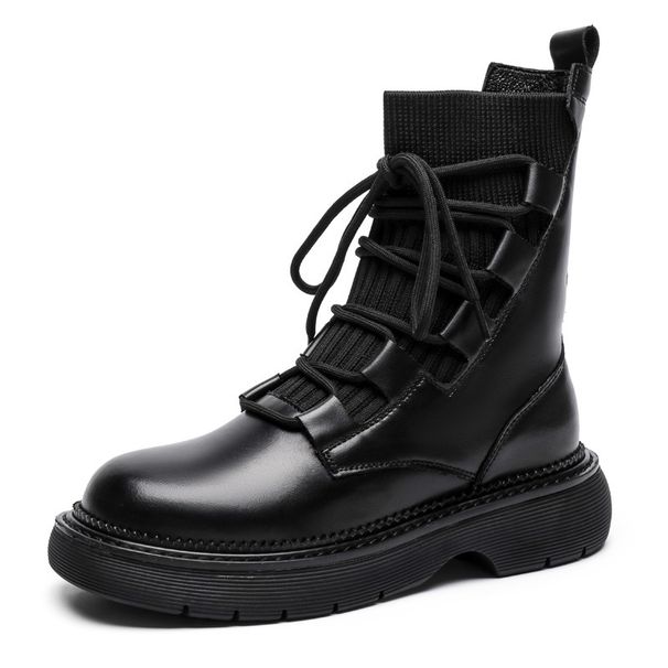 Martin 2024 Kurze Ins Dicke Sohle Einzelne Stiefel Schuhe Für Frauen Mit Echtem Fleece Futter Neue Herbst Winter Stil_voghion.com