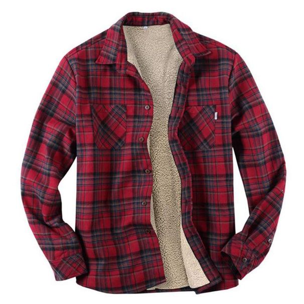 Kariertes Fleece-Thermohemd für Herren_voghion.com