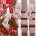 New Children's Pink Sequin Christmas Decoration Socks Gift Bag Wholesale Christmas_voghion.com