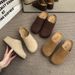 Women's Inner Heightened Birkenth Joker Baotou Half Slippers Women's Shoes New Spring And Summer Retro Niche Lazy Shoes_voghion.com