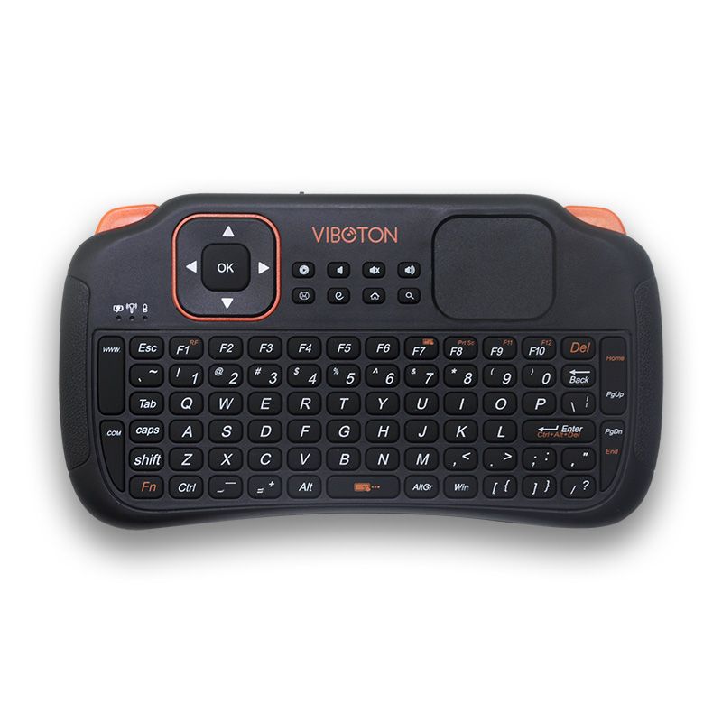Tastiera USB volante wireless per computer TV Android Box, mini tastiera e mouse touchpad, telecomando_voghion.com