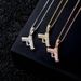 Silver Pistol Full Zircon Pendant New Hip Hop Necklace Jewelry_voghion.com