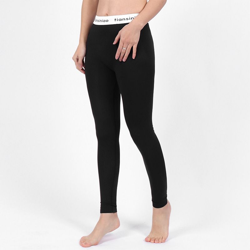 Fitness Running Elastic Sports With Ribbon Letters, Outer Wear, Butt-Lifting Leggings, Pilates Slimming Yoga Pants For_voghion.com