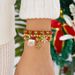 Christmas Beaded Bracelet Set For Women, Multi-Style Santa Snowflake Tree Charm Bracelets, Festive Holiday Stackable Jewelry For Xmas Party Gifts_voghion.com