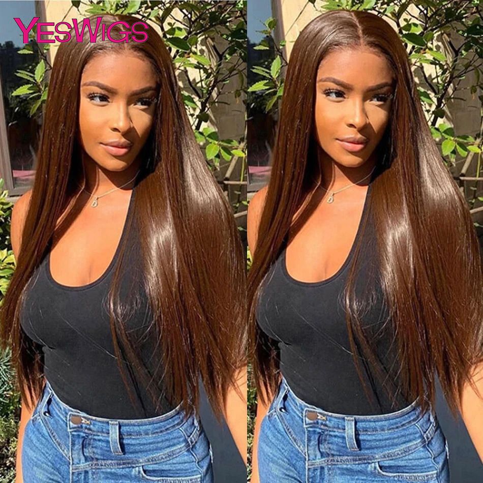 kuum müük 13x6 šokolaadipruunid värvilised eesmised inimese juuksed HD läbipaistvad sirged 360 täispitsilised parukad naistele, liimita_voghion.com