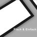 Glitzerlife LED Panel Schwarz Deckenleuchte Dimmbar - Flach Deckenlampe Büro Mit Fernbedienung Moderne Wohnzimmerlampe 100x25CM Küchenlampe 42W Deckenpanel_voghion.com