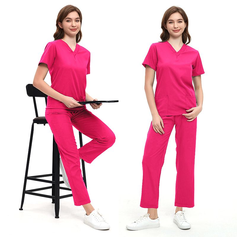 Chirurgický plášť s krátkým rukávem, mycí plášť, dámský oblek, uniforma pro zdravotní sestry, pracovní oděvy pro lékaře_voghion.com