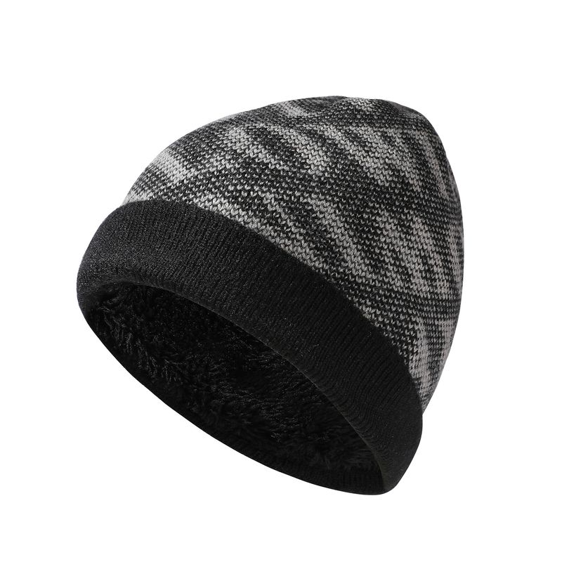 Nieuwe wollen mutsen voor heren en dames, veelzijdige, met letters verdikte, warme mutsen voor de winter, onmisbare, koudebestendige gebreide mutsen voor op de fiets_voghion.com