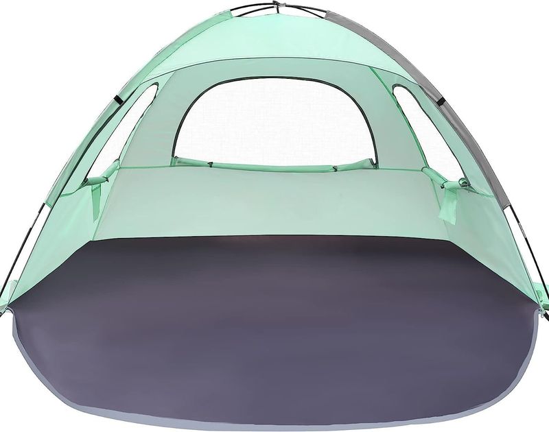 Park Camping Tent Seaside Beach Tent Ventilation Sunscreen 3 4 People Multifunctional Portable Outdoor Tent_voghion.com