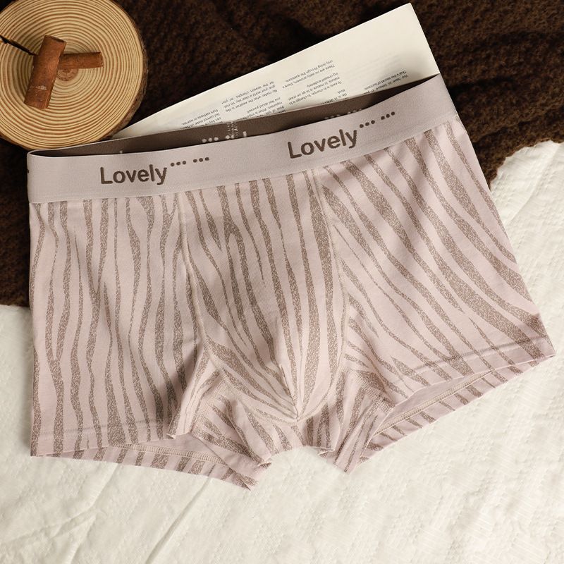 Sous-vêtements pour hommes, boxers confortables en coton à pois léopard, taille moyenne, tendance_voghion.com