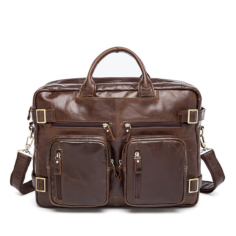 Marant Retro Herren Aktentasche mit großer Kapazität, erste Schicht Rindsleder, 15 Zoll, Computertasche, echtes Leder, Businesstasche für Herren_voghion.com