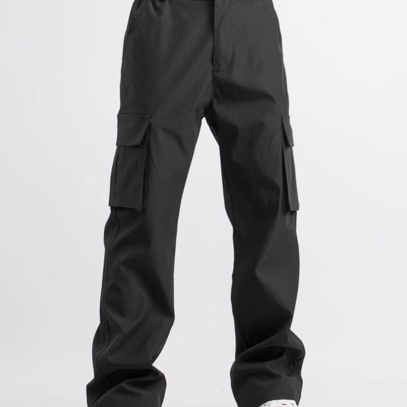 Lässige, gerade geschnittene Sommerhose für Arbeit, wasserdicht, winddicht, für den Außenbereich, Fallschirmjägerhose, Herrenstil_voghion.com