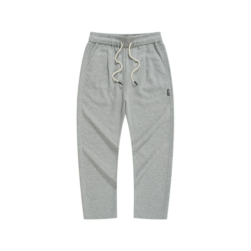 Herrenbekleidung Dengjue Herren Herbst weiche und bequeme plissierte Freizeithose für Männer und Frauen High-End einfarbig locker gerade drapierte Jogginghose_voghion.com