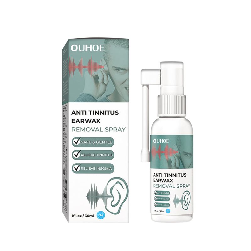 2024 Tinnitus To Alleviate Tinnitus Plugs Discomfort Clean Earwax Ear Care Spray_voghion.com