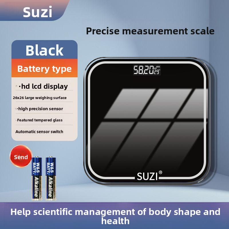【Su Zi】 Intelligente wiederaufladbare elektronische hochpräzise Bluetooth-Körperfettwaage zur Messung der Gewichtsabnahme zu Hause_voghion.com