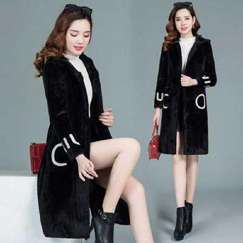 Damesjas winter lam kasjmier middellange lente en herfst buitenlandse stijl windjack nieuw veelzijdig_voghion.com