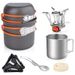 Camping Cookware Outdoor Camping Pot Utensils 1-2 People Backpacking Cookware Set Boiler Head Coffee Cup Multifunctional Pot Utensil Set_voghion.com