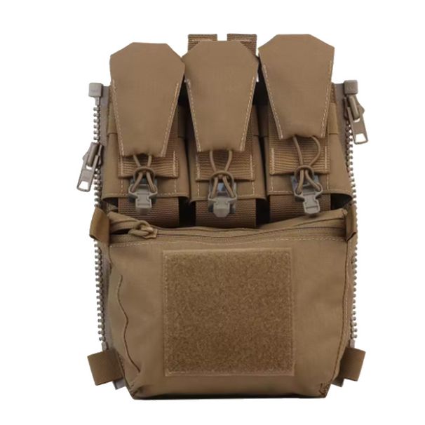 Gilet tattico V5PC – Portapiatti modulare in nylon 500D con pannelli di espansione (marrone chiaro/verde oliva/nero) | Leggero e resistente per uso esterno e urbano_voghion.com