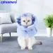 Elisabethanisches Halsband für Katzen, Heilungsschutzkragen, Genesungskragen für nach Operationen, verstellbarer Wundheilungs-Halskegel für Haustiere_voghion.com