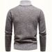 Autumn And Winter Men's Knitwear Fleece-Lined Thickened Stand Collar Half-Zip Pullover Sweater Jacket For Men_voghion.com
