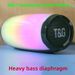 【High Quality】 New Bluetooth Speaker Tg366 Pulse Half Screen Color Light Outdoor Portable Card Insert U Disk Subwoofer Audio_voghion.com
