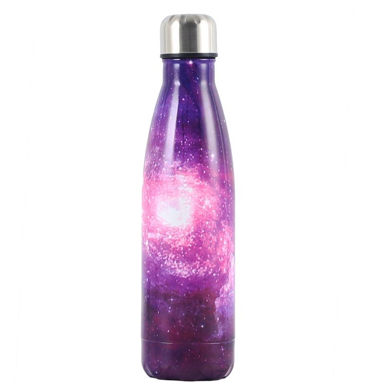Neue Star Sky Galaxy Coca Cola Flasche Edelstahl Isolierbecher Kreative Farbverlauf Tragbare Tasse_voghion.com