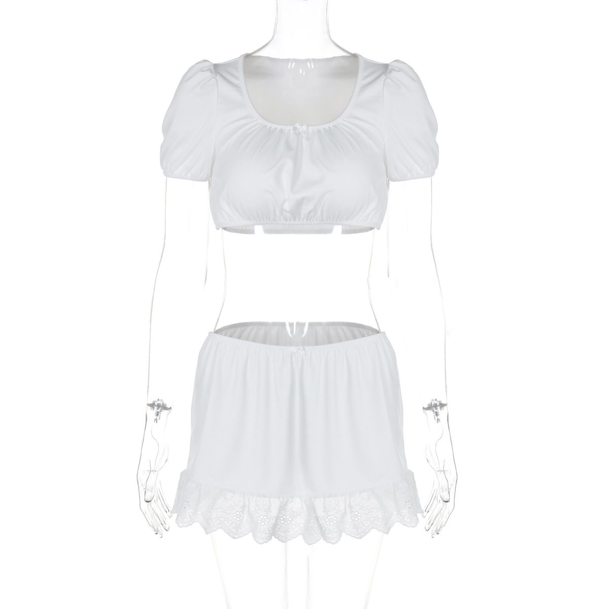 European and American style women's clothing 2024 summer new product fashion crop exposed short sleeved top slim fit_voghion.com